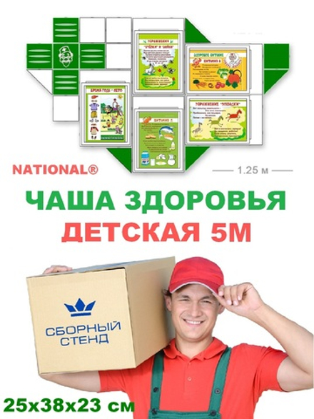 ОПТ от 12 шт. Стенд-Комплекты оборудования наглядной пропаганды ЗОЖ детские