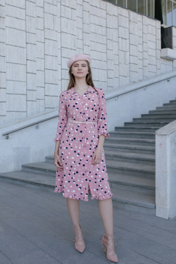 Летнее платье 2794ВЕ, горох #142Г052794ВЕ