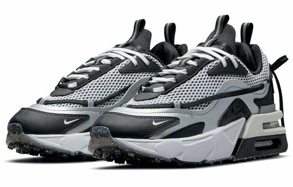 Кроссовки Nike Air Max Furyosa Nrg "Silver And Black" (Женская размерная сетка)