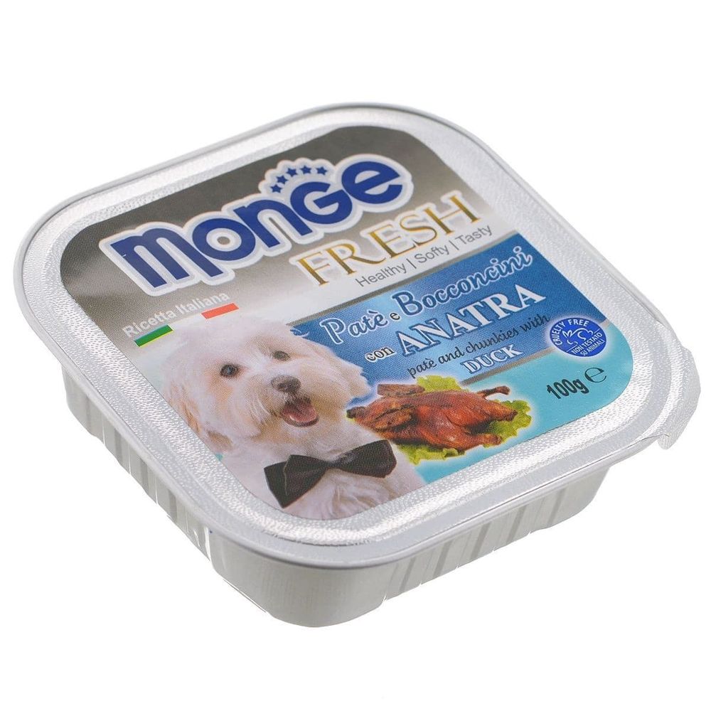 Monge Dog Fresh консервы для собак утка 100 г