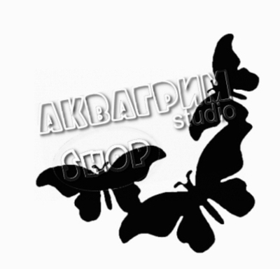 Трафарет для блеск тату "Бабочки