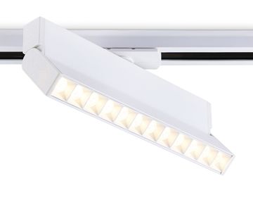 Трековый однофазный светодиодный светильник 12W 3000K GL6815 WH белый Track System Ambrella