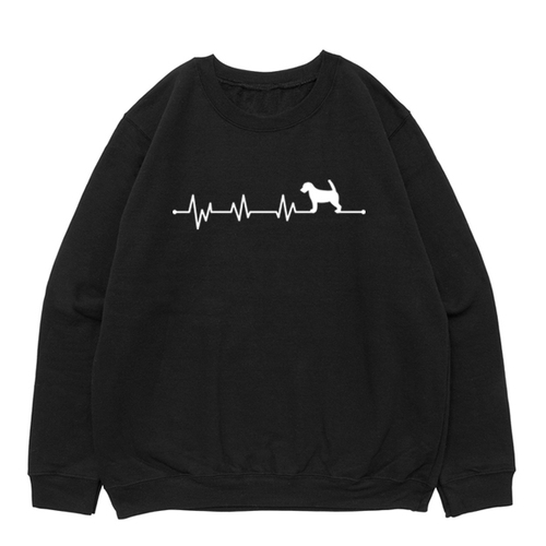 Свитшот "ЭКГ - Джек Рассел в стойке"