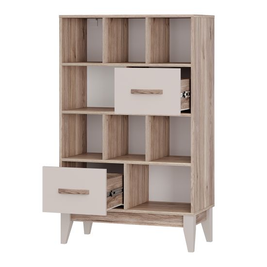 Скандика bts С-04 Стеллаж дуб смоки/кашемир