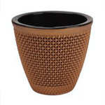 Кашпо "Ротанг" (1,6л.) Цв. Бронза