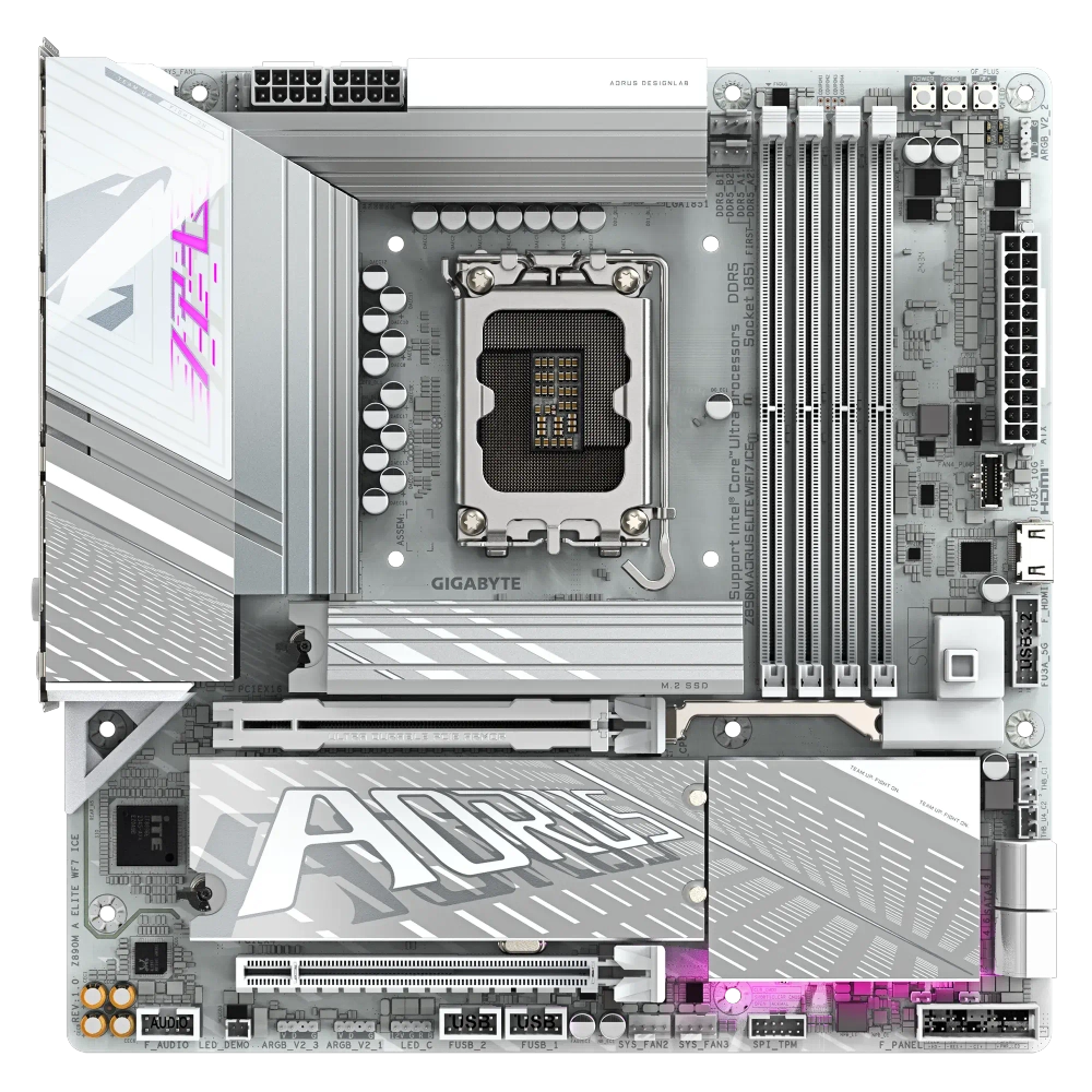 Материнская плата Gigabyte Z890M AORUS ELITE WIFI7 ICE (Z890M A ELITE WIFI7 ICE)