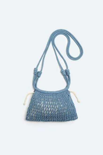 ZARA МИНИ-СУМКА ИЗ МАКРАМЕ, РАЗНОЦВЕТНЫЙ