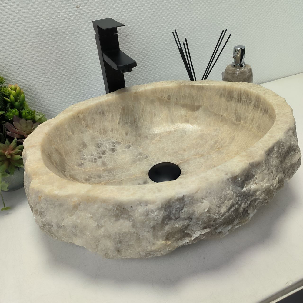 Раковина из оникса Erozy Grey EO-62642 50*42*15 0093