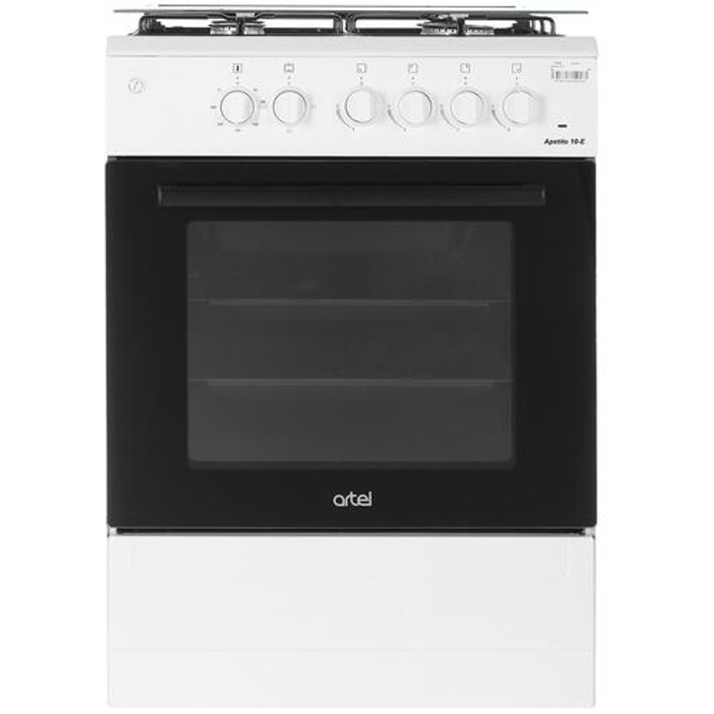 Плита газовая ARTEL APETITO 10-E белая (ГК, комб, 60х60)