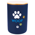 Бокс Mr.Kranch керамический для хранения корма для собак WOOF 1900 мл черный