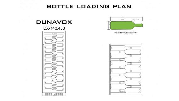 Винный шкаф DUNAVOX DX-143.468SS