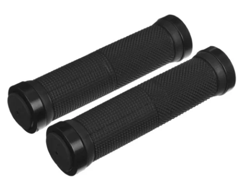 Грипсы 130мм резина чёрн. с ал струбцинами