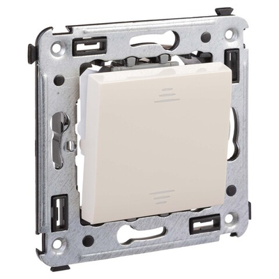 Инвертор одноклавишный в стену, "Avanti", "Ванильная дымка"