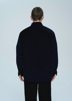 Рубашка из вельвета | dark blue