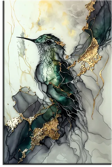 Постер "Колибри. Абстракция"