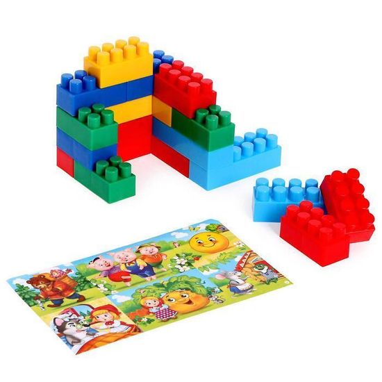 Конструктор "Любимые сказки", 18 деталей, по методике Монтессори