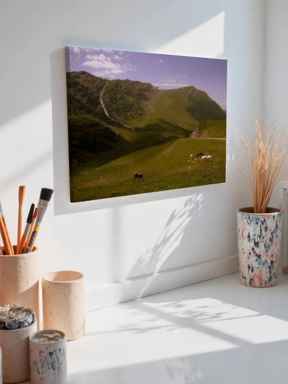 Картина на стену 40 X 50 Кони в горах