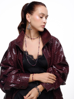 Браслет "Red hematite" Silver