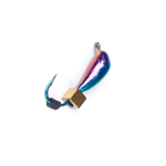 Мормышка вольфрамовая Lucky John БАНАН спортивный бензин с петелькой и диско шаром золото 030/GO (5 штук в упаковке)