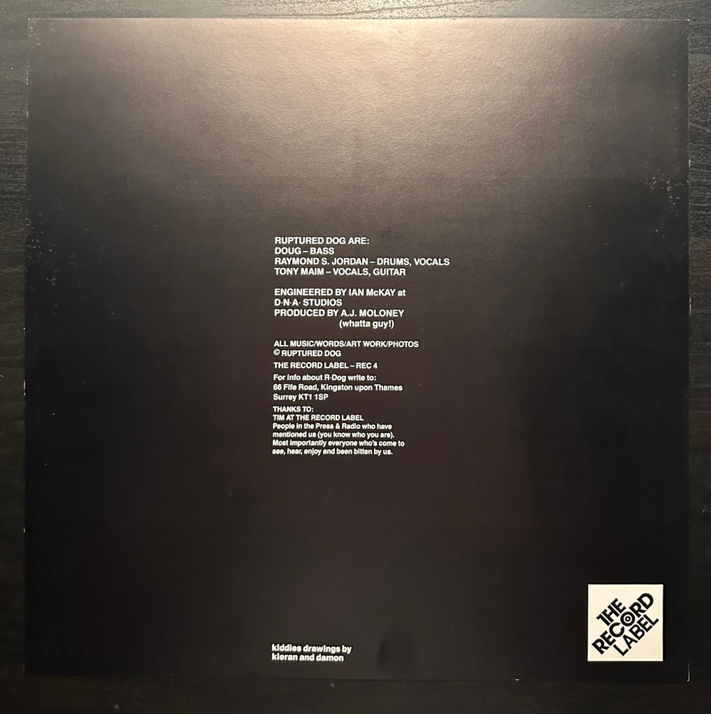 Ruptured Dog - Pop Thugs EP (Англия 1993г.) 12", 45 RPM, EP