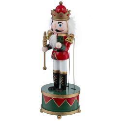 GAEM Фигурка декоративная "Щелкунчик" с музыкой и движением, L10,5 W10,5 H30,5 см