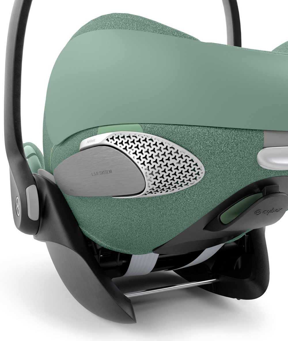 Коляска Cybex Priam IV Rosegold complete Cloud T Leaf Green Plus Base T 3 в 1 Cozy Beige