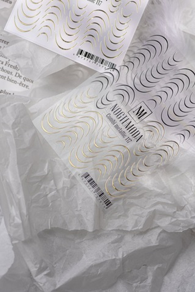 Nogtemoda Наклейки для ногтей Combi Metallic 117 Френч