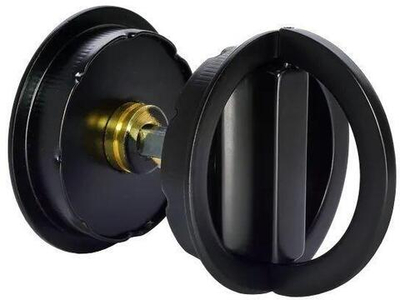 Завертка сантехническая TWICE WC черный