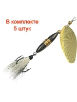 Блесна вертушка Shell 18,0g, лепесток № 4, цвет 03 5 шт