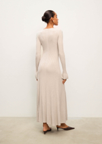 Платье NORA с длинным рукавом, латте