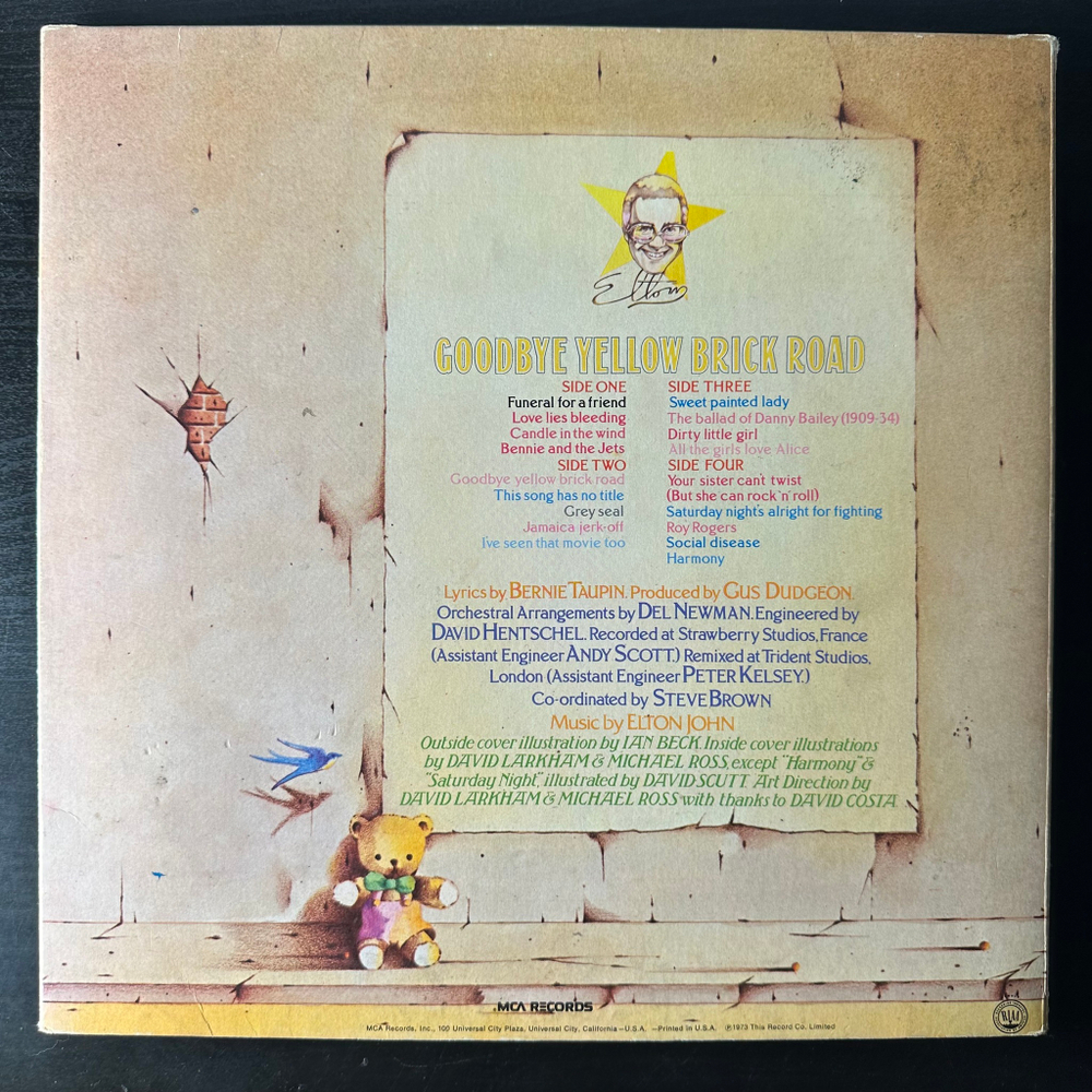 Elton John ‎– Goodbye Yellow Brick Road 2LP (США 1973г.)