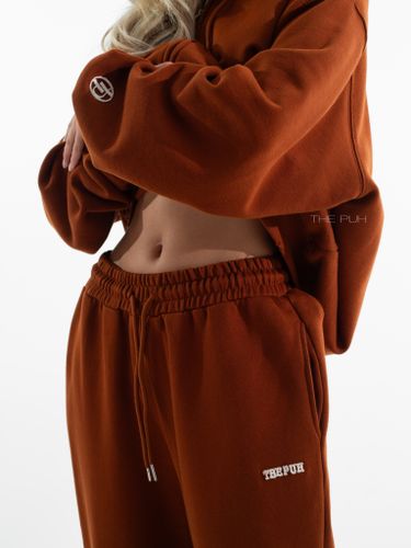 Спортивный костюм кирпичного цвета с лого