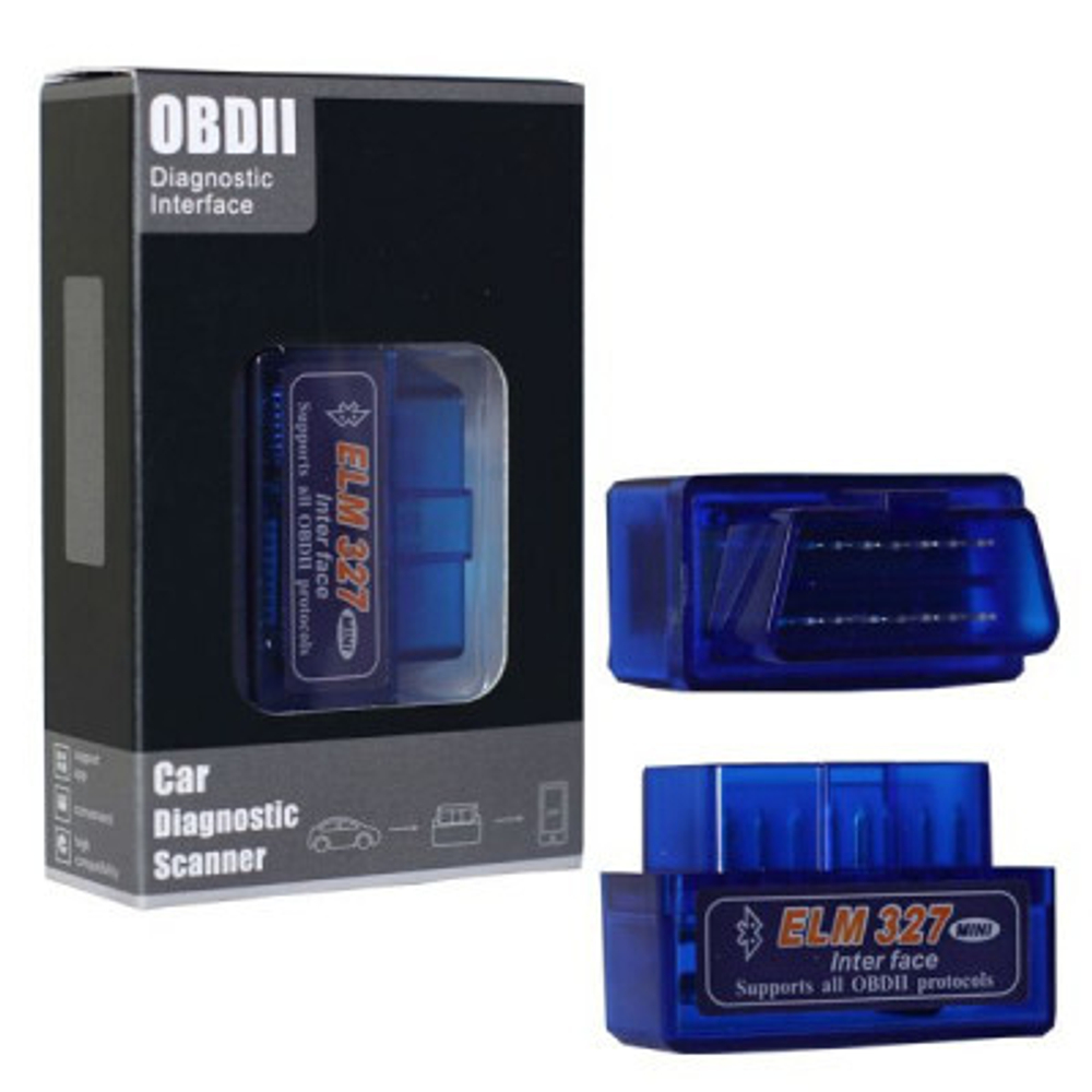 Автомобильный диагностический OBD сканер B02-K версия 1.5 2-платы (ELM327)