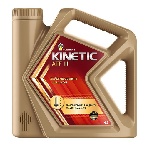 Жидкость для АКПП Rosneft Kinetic ATF Dexron III полусинтетическое, 4 л