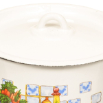 Кастрюля сталь, эмал, 2.9 л, с крыш, СтальЭмаль, 1с16с/1, в асс, индукц