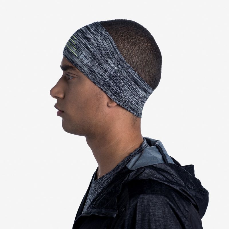 Повязка спортивная светоотражающая Buff Headband Dryflx+ Light Grey Фото 7