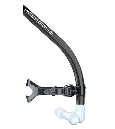 Трубка-тренажер для плавания фронтальная Новое дыхание Русский Сноркель