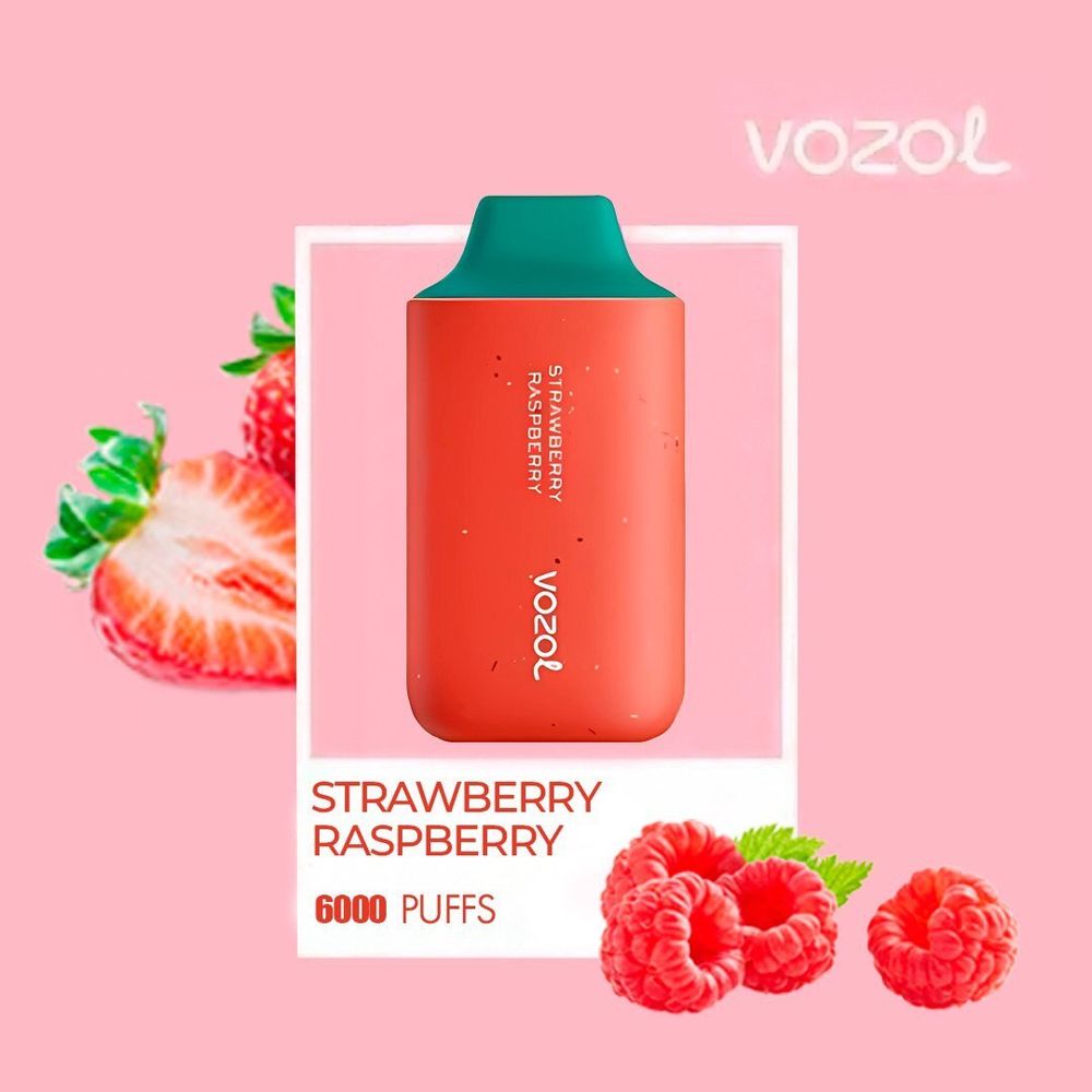 Vozol Star 6000 – Strawberry Raseberry (5% nic)