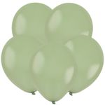 Шар (12"/30 см) Серо-зеленый, Пастель / Winter green 50 шт.