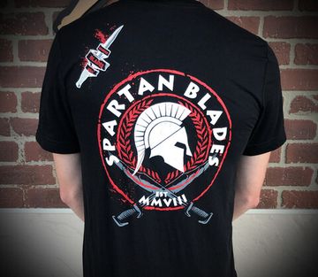 Футболка Spartan Blades c красно-белым логотипом, размер XL