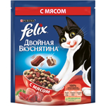Влажный корм FELIX Двойная Вкуснятина с говядиной и домашней птицей 75г