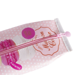 Пенал - косметичка Alingar, ПВХ, молния, 100 х 220 мм, "Макарун", розовый