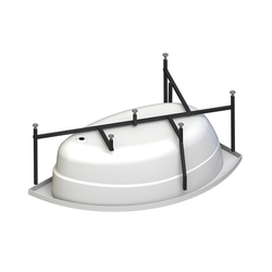 Акриловая ванна Radomir Vanessa (Радомир Ванесса) Модерна 160х100 R, с каркасом