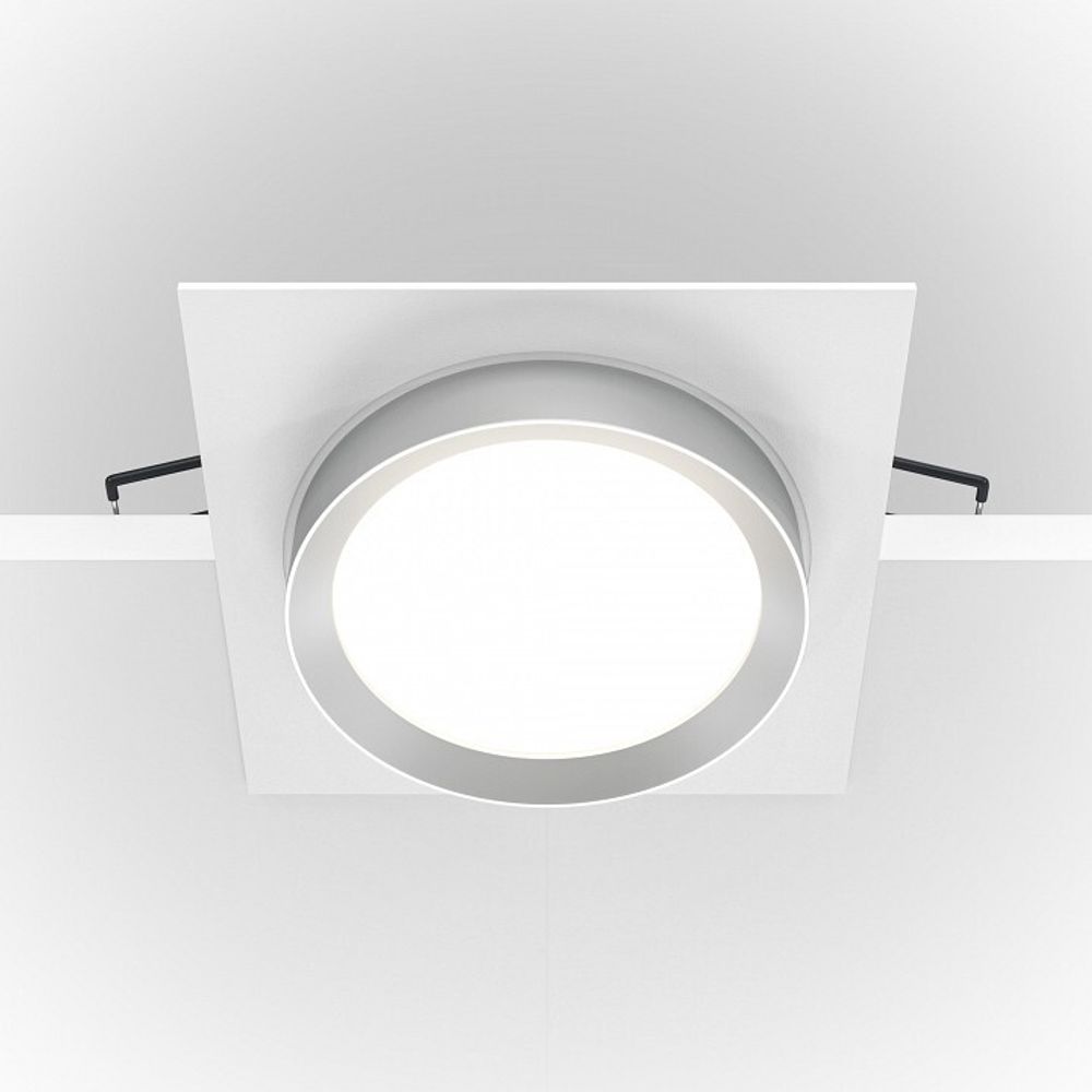 Встраиваемый светильник Maytoni Hoop DL086-GX53-SQ-WS