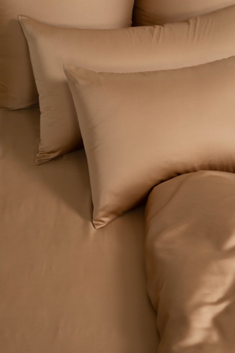 Простыня на резинке 160х200х40 German Grass Sand Brilliant песочно-бежевая