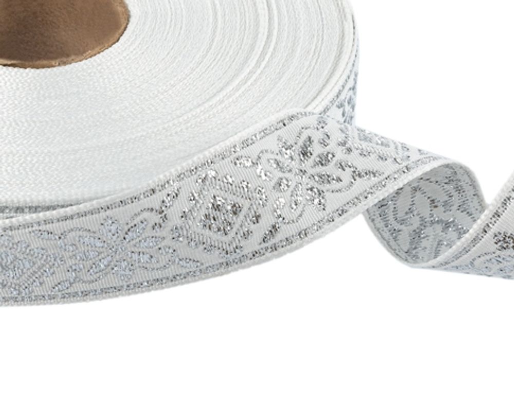 Тесьма жаккард с метанитом, ш. 2,3 см