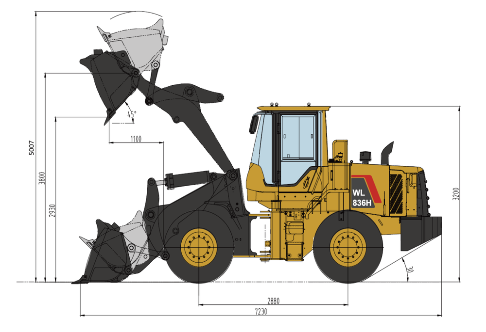 Колесный погрузчик WL836H