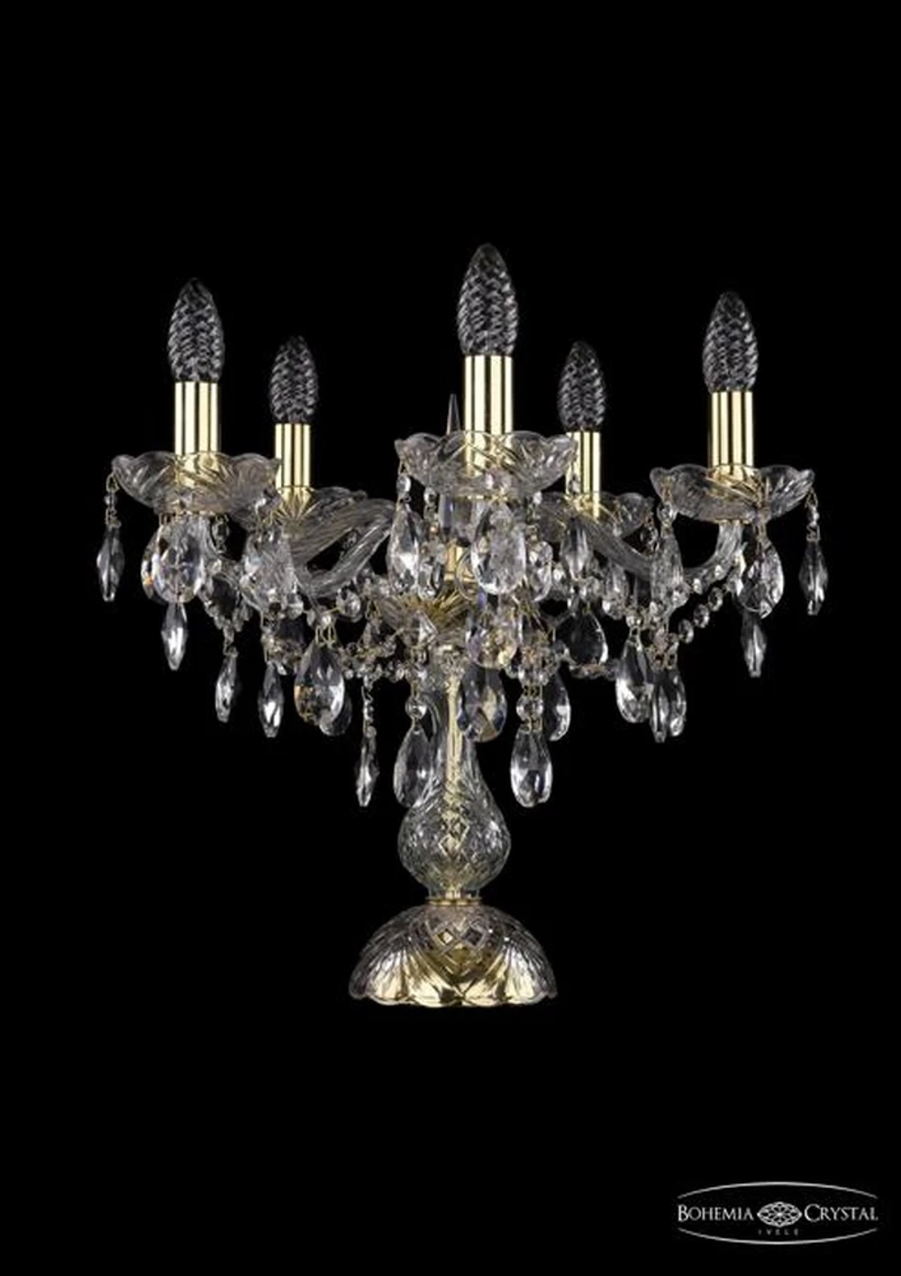 Декоративная настольная лампа Bohemia Ivele 1415L/5/141-39/G