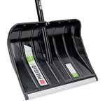 Лопата для уборки снега, полипропилен, 455х345х1330 мм, алюминиевый черенок, BASE Palisad