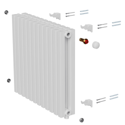 Дизайн-радиатор Royal Thermo Shift Q30 VC2050 - 24 секц. RAL9016